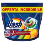 Dash Power Pods Detersivo Lavatrice In Capsule, 92 Lavaggi
