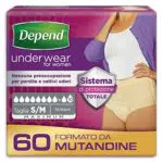 Depend Comfort-Protect Mutandine Assorbenti Donna, Taglia S/M