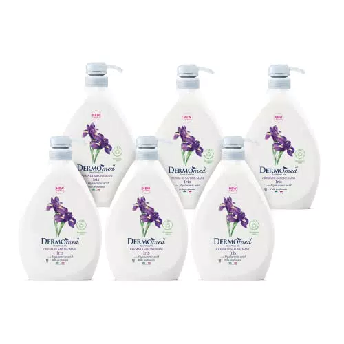 Dermomed, Crema di Sapone Mani Iris, Rispetta la Pelle Rendendola Profumata e Morbida