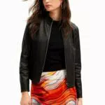 Giacca Donna Desigual Toronto in PU Nero