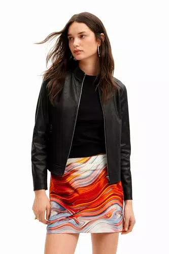 Giacca Donna Desigual Toronto in PU Nero