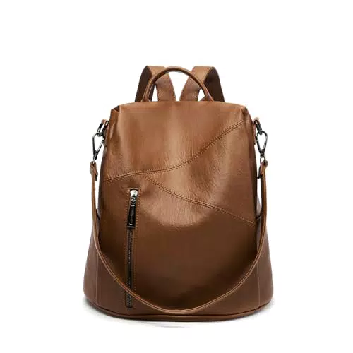 Zaino Donna in Pelle PU Antifurto Elegante - Ideale per Scuola e Viaggio