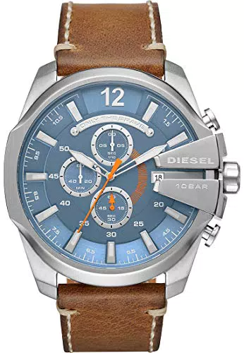 Diesel Orologio Mega Chief da uomo, movimento cronografo al quarzo