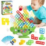 DOMIPHIE Tetra Tower Gioco - Giocattolo Impilabile 64 Pezzi
