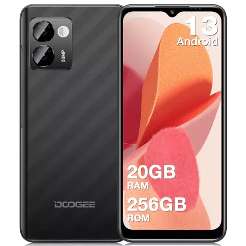 DOOGEE N50PRO Android 13 Smartphone, 20GB+ 256GB Telefono Economico