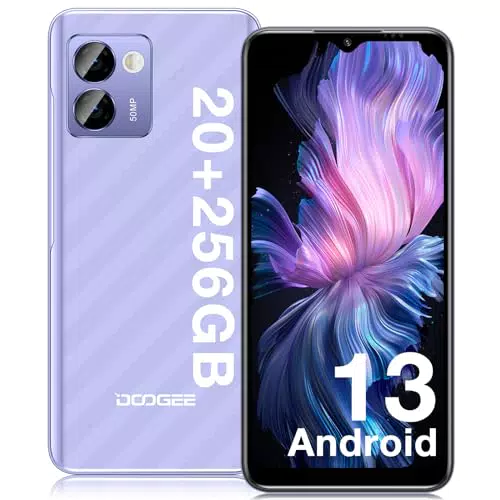 DOOGEE N50PRO Smartphone, Telefono Android 13, 20GB+256GB 1TB TF