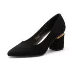 Dream Pairs Scarpe con Tacco Donna Classiche a Punta e Tacco Alto Largo