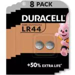 Duracell - LR44, Batteria Bottone Alcalino 1.5V, Specialistica Elettronica