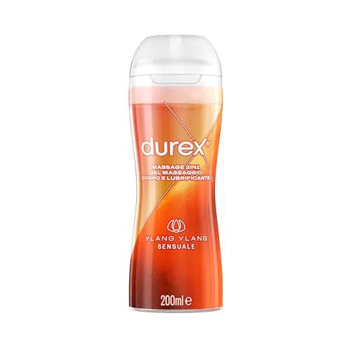 Durex Massage 2 in 1, Gel Lubrificante Intimo a Base Acqua e Gel per Massaggi