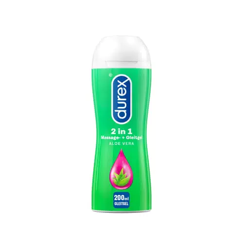 Durex Massage 2 in 1, Gel Lubrificante Intimo, Aloe Vera