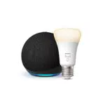 Amazon Echo Dot 5ª generazione + Philips Hue Lampadina LED Smart E27