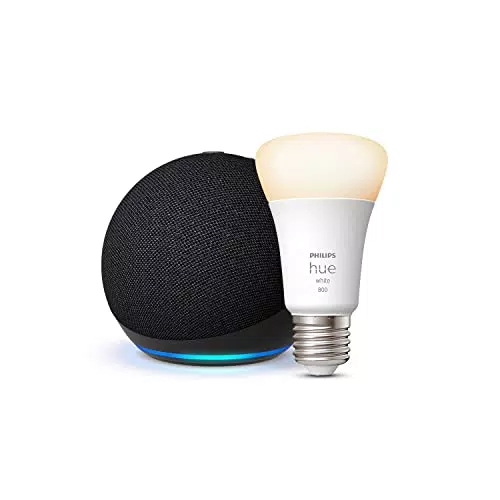 Amazon Echo Dot 5ª generazione + Philips Hue Lampadina LED Smart E27