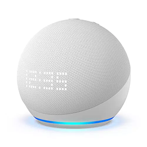Amazon Echo Dot con Orologio (5ª generazione) | Altoparlante Intelligente Wi-Fi e Bluetooth con Alexa