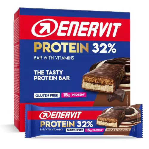 Enervit, Protein 32% Triple Chocolate, Barrette Proteiche