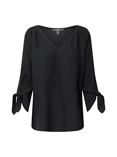 ESPRIT Camicia da Donna, Nero, 42
