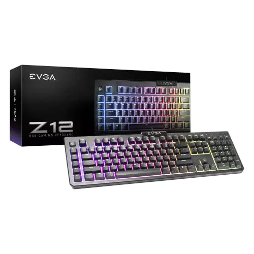 EVGA Tastiera da Gioco Z12 RGB con Tasti Macro Programmabili e Retroilluminazione LED