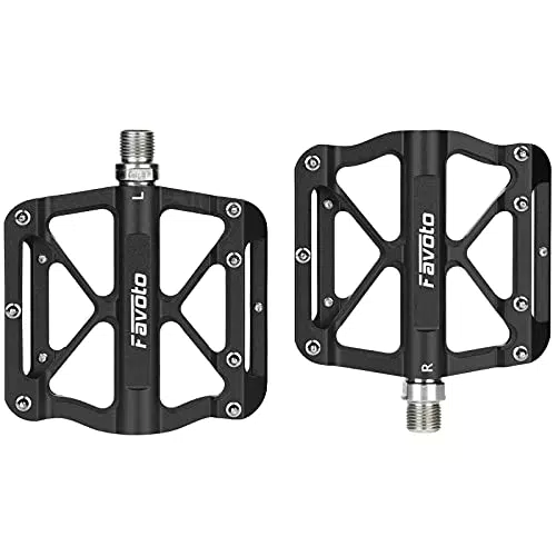 Favoto Pedali Flat MTB Antiscivolo Universali in lega di alluminio