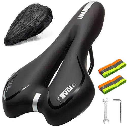 Favoto Sella Bici MTB Gel Ergonomica Impermeabile per Mountain Bike - Comoda e Traspirante