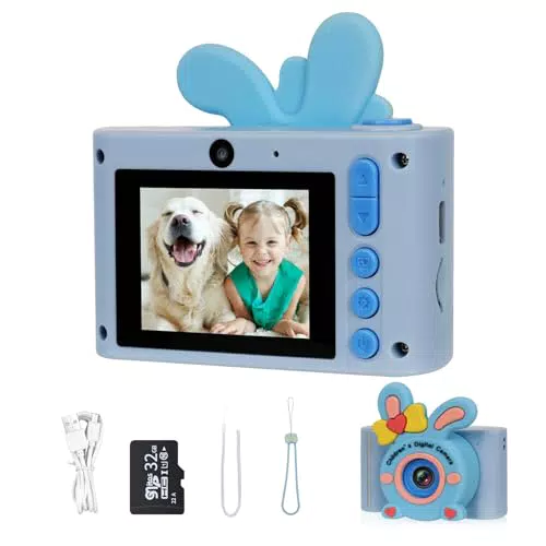 Fotocamera Digitale per Bambini con Schermo da 2,0 Pollici e Scheda SD da 32 GB