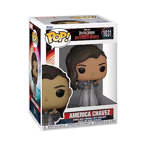 Funko Pop! Marvel: - America Chavez - Doctor Strange - Figura in Vinile da Collezione - Idea Regalo - Merchandising Ufficiale - Giocattoli per Bambini e Adulti - Movies Fans