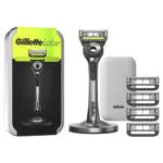 Gillette LABS Rasoio Uomo con 5 Lamette da Barba Ricambio e Base Magnetica
