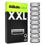Gillette LABS XXL LAMETTE DA BARBA per RASOIO UOMO, 9 RICAMBI da 5 Lame