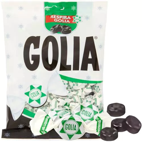Golia Caramelle Gommose Morbide, Gusto Liquirizia, Busta da 160g