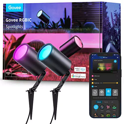 Govee Spot Outdoor Floodlights RGBIC Smart Path Lights a Bassa Tensione.