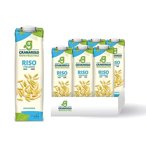 Granarolo, Bevanda di Riso da 1 Litro, 6 Confezioni di Bevanda Vegetale UHT a Base di Riso