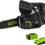 Greenworks GD40TCSK2 Motosega a Batteria con Impugnatura Superiore