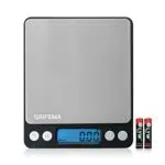 GRIFEMA - Bilancia da Cucina Digitale bilancia cucina Funzione Tara Bilance Alimenti Elettronica con Piattaforma in Acciaio Inossidabile per Pesa Cibo