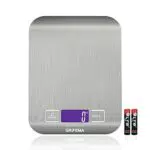 Grifema Bilancia da Cucina con Display LCD in Acciaio Inossidabile