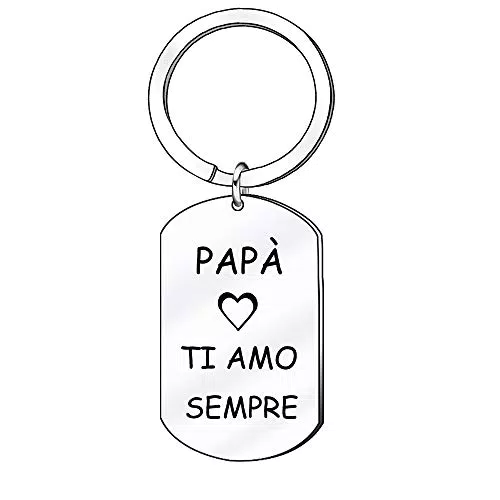 GUOYU Regalo Papà Uomo Portachiavi Papà Padre Da Figlia Figlio