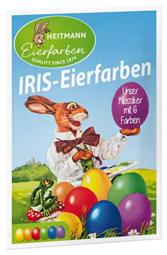 Heitmann Eierfarben - Iris Colori per uova - 6 compresse coloranti a caldo