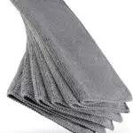 HEYNNA Set di 6 Panni Microfibra per Pulizia Casa, Cucina e Pulizia Auto Strofinacci Cucina in Microfibra 30x30 cm Grigio/Antracite