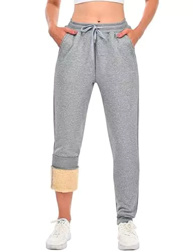 HFDWYJ Pantaloni sportivi invernali Felpati