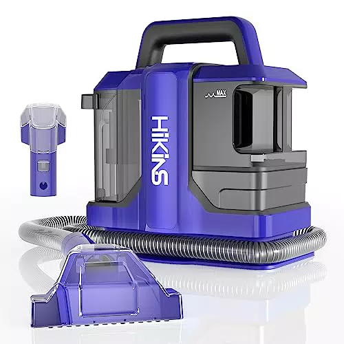 Lavatappeti Portatile HiKiNS per Tappezzeria e Macchie - Potente Motore 400W