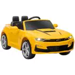 HOMCOM Chevrolet Camaro Elettrica per Bambini, Giallo