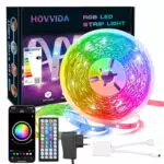 HOVVIDA Striscia LED 10M, 1 Rotolo, 30 LED/Metro, 24V RGB LED