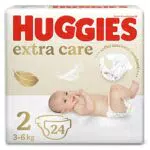 Huggies Pannolini Extra Care Bebè, Taglia 2, Confezione da 104 Pannolini