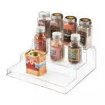 iDesign Organizer Cucina a 3 Ripiani in Plastica Trasparente