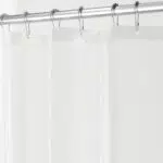 Tenda Doccia iDesign Impermeabile in Poliestere con Occhielli, Lavabile e Anti Muffa - Trasparente