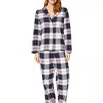Iris & Lilly Set Pigiama in Flanella a Maniche Lunghe Donna