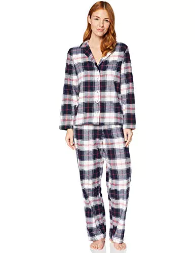 Iris & Lilly Set Pigiama in Flanella a Maniche Lunghe Donna