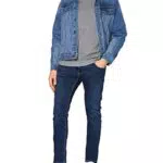 JACK & JONES JJEBASIC Knit V-Neck Noos Felpa, Grigio
