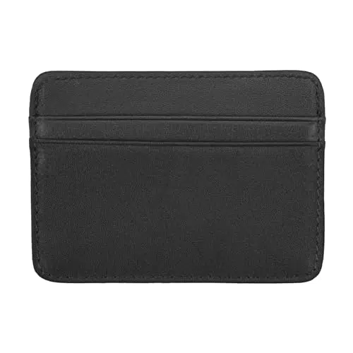 Jeffdad Mini Portafoglio Uomo in Pelle con Scomparto per Monete e 4 Scomparti per Carte di Credito