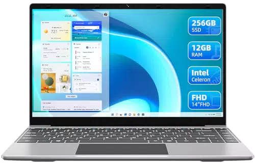 Computer Portatile Jumper 14 Pollici IPS Full HD, Intel Quad-Core, 12 GB DDR4 256 GB SSD, Bluetooth 4.0, WiFi Dual Band, Tipo-C, Mini HDMI