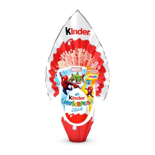 Kinder GranSorpresa Marvel - Uovo di Pasqua al Cioccolato con Sorpresa