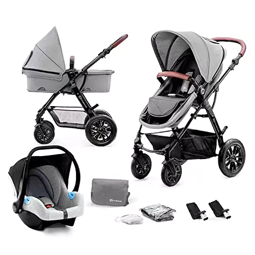 Kinderkraft Passeggino Trio Moov 3 in 1 - Carrozzina Ovetto Pieghevole