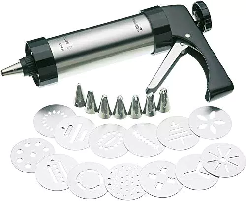 Kitchen Craft, Set Pâtisserie: Pistola per dolci con trafile
